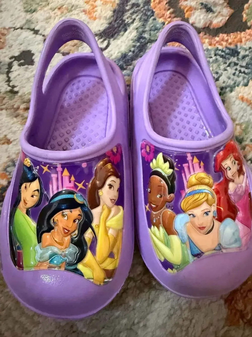 Disney Princess Purple Clog Water Shoes Toddler Size 7/8
